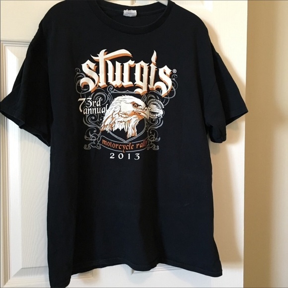 Sturgis Rally Black Tee 73rd Annual Eagle Graphic 2017 - Picture 1 of 3